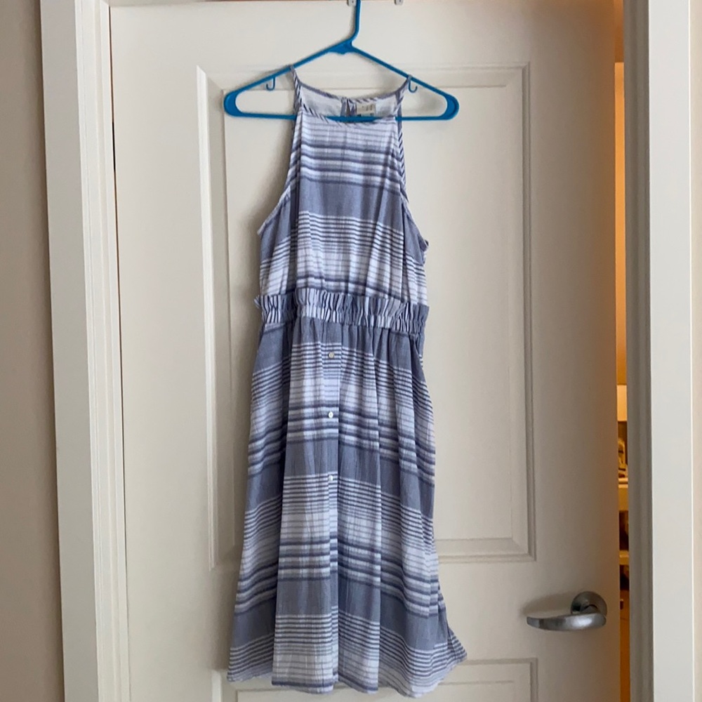Striped midi dress